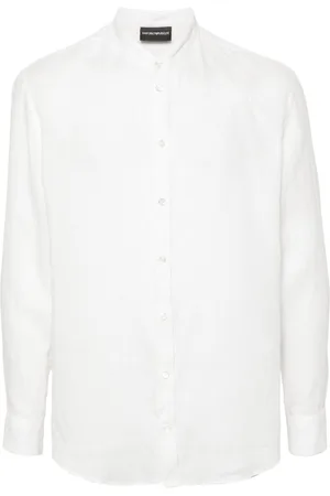 Emporio Armani Long-sleeves linen shirt