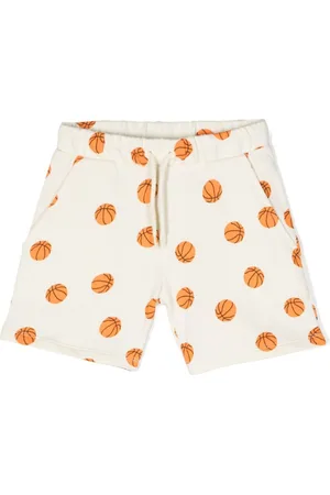 Mini Rodini Basketball organic-cotton shorts