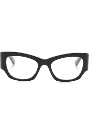 Balenciaga Logo-engraved cat-eye glasses
