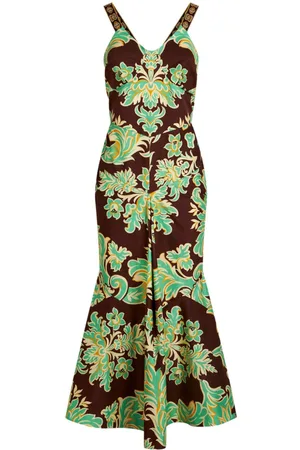 Etro Paisley-print sleeveless midi dress