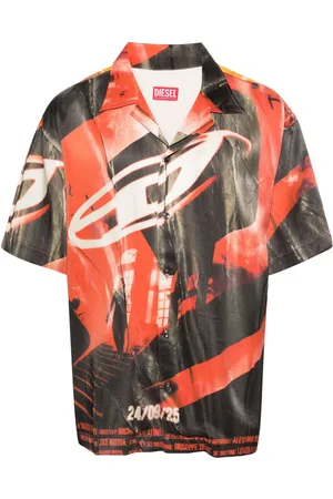 Diesel S-Hockney camp-collar shirt