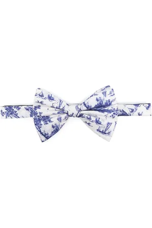 Fursac Illustration-print bow tie