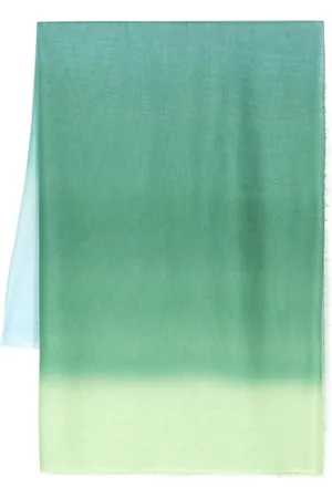 Faliero Sarti Ombré-effect frayed-edge scarf