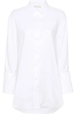 Twin-Set Logo-patch detachable-cuffs shirt