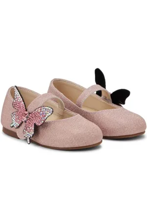 Babywalker Butterfly-motif ballerina shoes