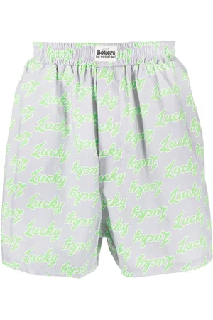 Natasha Zinko All-over slogan-print cotton shorts