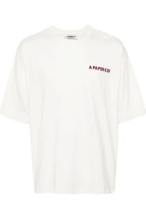 A PAPER KID Logo-print cotton T-shirt