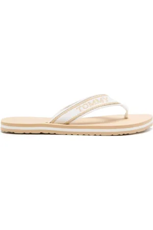 Tommy Hilfiger Logo-jacquard striped flip flop