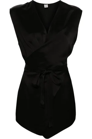 Totême Tie-fastening satin vest