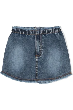 Chiara Ferragni Frayed-edge denim skirt