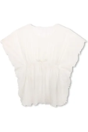 Chloé Ruffle-detailing organic cotton dress