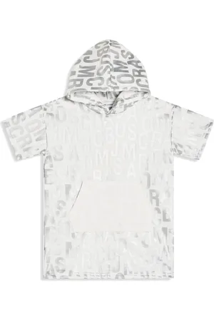 Marc Jacobs Metallic logo-print cotton dress