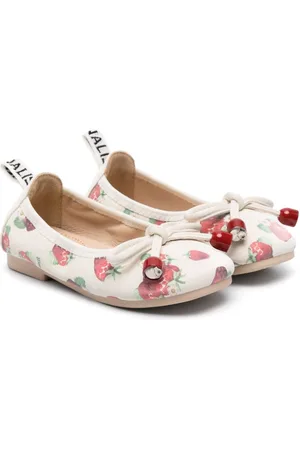 MONNALISA Cherry-print ballerina shoes