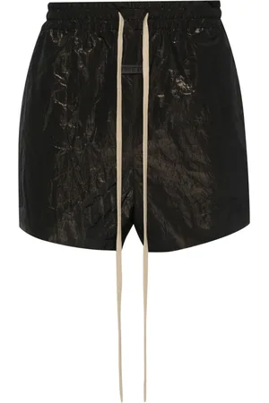 FEAR OF GOD Logo-patch lamé running shorts
