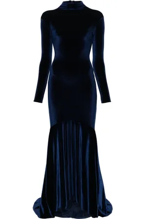 Atu Body Couture High-neck velvet gown