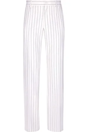 Dolce & Gabbana Straight-leg striped wool trousers