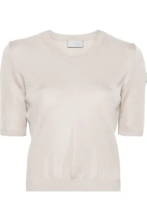 Moncler Logo-patch short-sleeve jumper