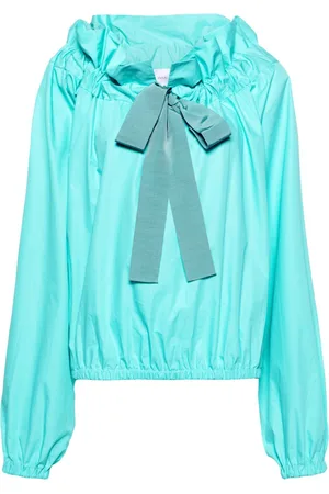 Patou Iconic bow-detail cotton blouse