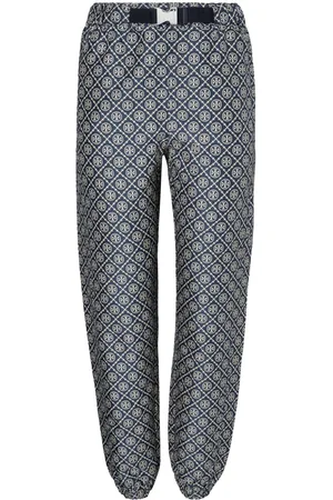 Tory Burch T Monogram tech jacquard trousers