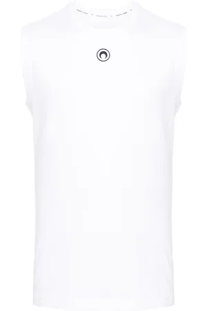 Marine Serre Basic Moon cotton tank top