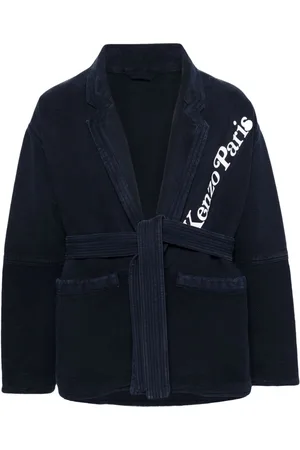 Kenzo Logo-patch cotton jacket