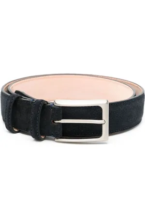 N.PEAL Buckled suede belt