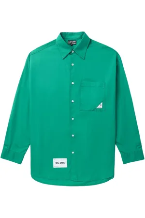 Izzue Logo-appliqué cotton shirt