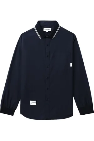 Chocoolate Logo-patch cotton shirt