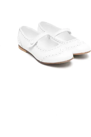 ANDREA MONTELPARE Ghillies-brogue trim ballerina shoes