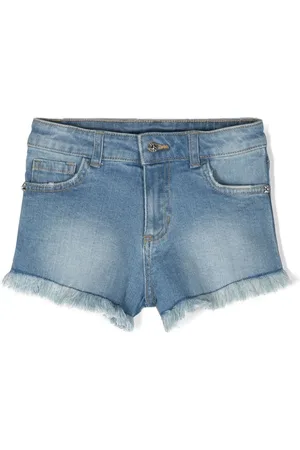 John Richmond Frayed denim shorts