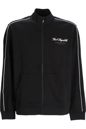 Karl Lagerfeld Logo-print zip-up jacket