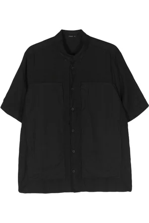TRANSIT Decorative-stitching shortsleeve shirt