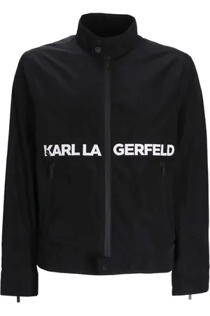 Karl Lagerfeld Logo-print zip-up jacket