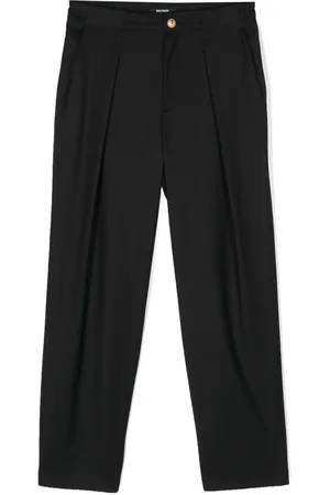 Balmain Pleat-detailing wool chino trousers
