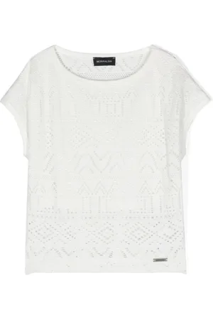 MONNALISA Laser-cut T-shirt