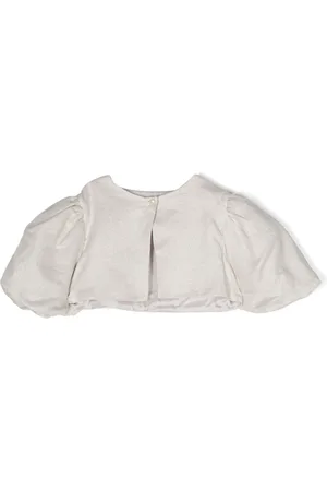 LA STUPENDERIA Lamé cropped jacket