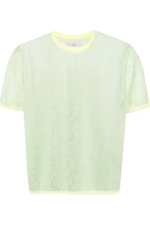MARTINE ROSE Granny patterned-jacquard T-shirt