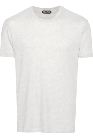 Tom Ford Logo-embroidered mélange T-shirt