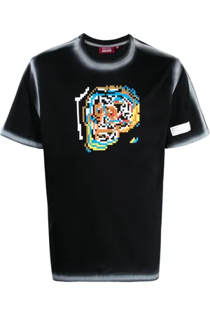MOSTLY HEARD RARELY SEEN Skull Blowing cotton T-shirt