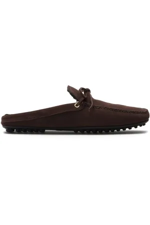 CAR SHOE Lace-up suede slippers