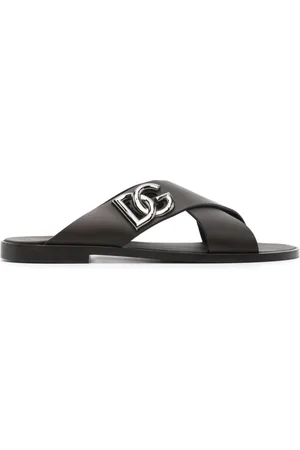 Dolce & Gabbana DG-logo leather sandals