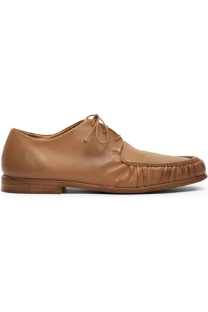 MARSÈLL Gathered leather derby shoes
