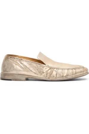 MARSÈLL Metallic-leather loafers