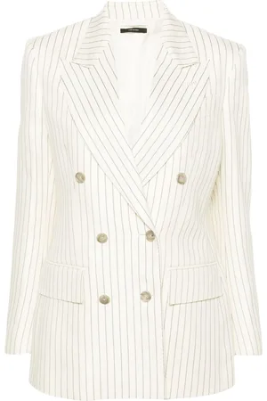 Tom Ford Striped double-breasted twill blazer