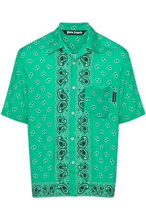 Palm Angels Paisley-print poplin shirt