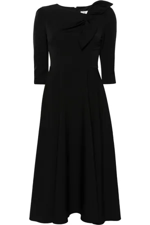 NISSA Bow-detail midi dress