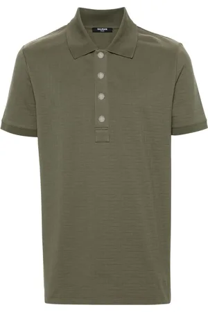 Balmain Jacquard cotton polo shirt
