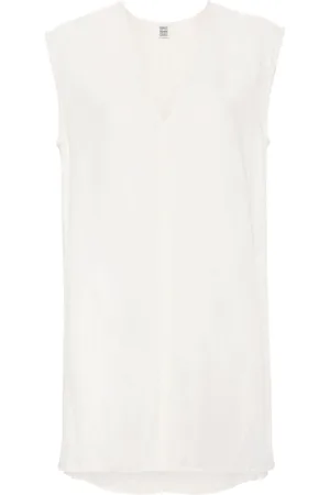 Totême V-neck long-length vest