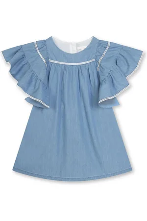 Chloé Ruffle-detailing organic cotton dress