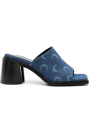 Marine Serre 75mm denim sandals